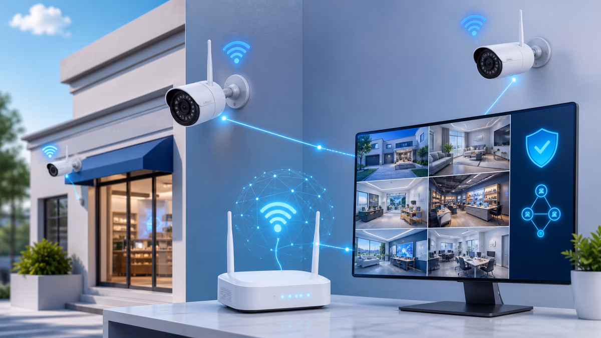 Ilustrasi CCTV Wireless by Internet Alfanet